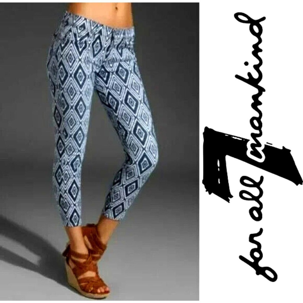 7 for all mankind cropped skinny jeans
